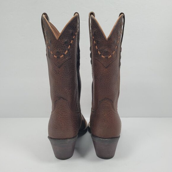 Ariat Rowdy Dixie Women’s Brown Oiled Leather Cowgirl Boots US Size 6B - Picture 4 of 12